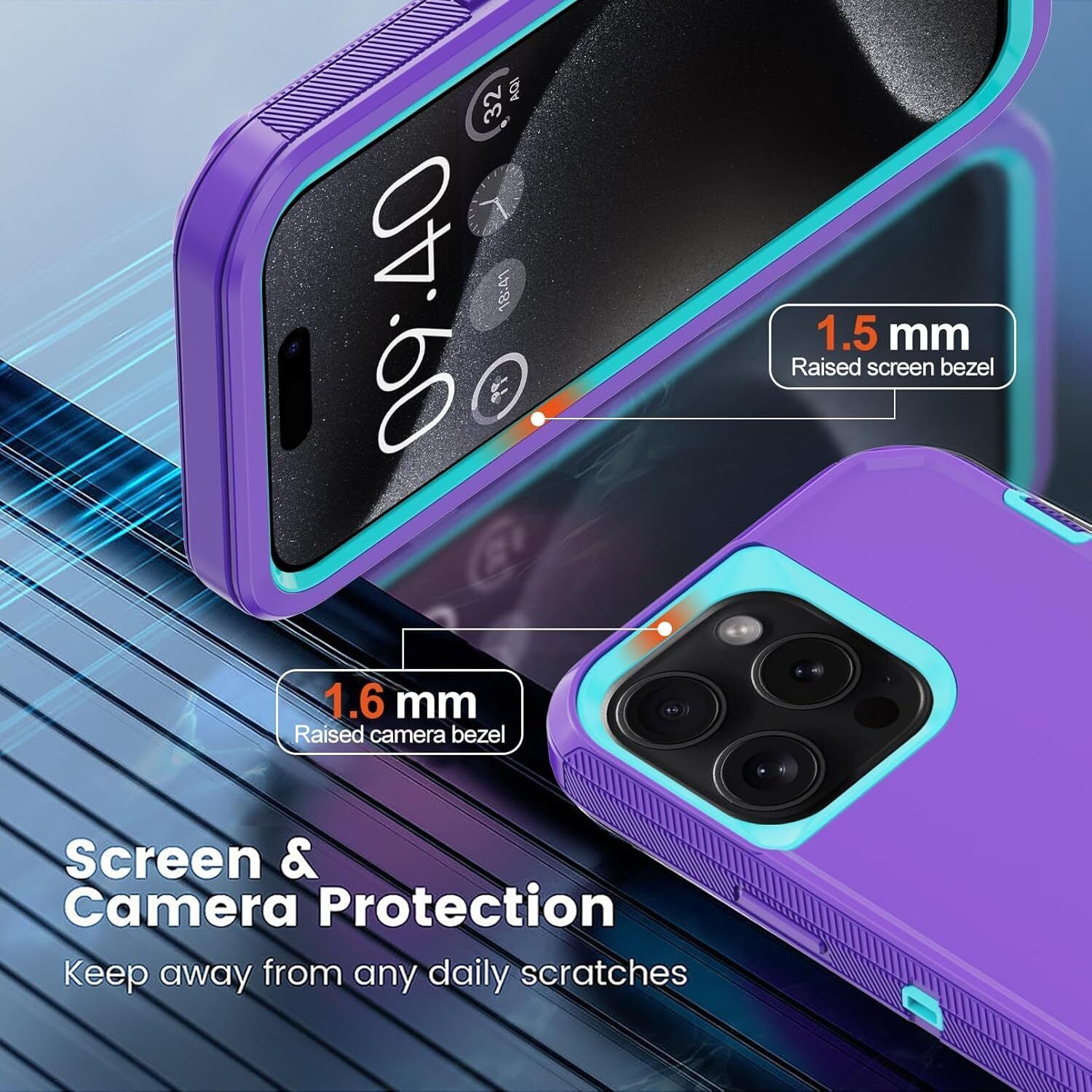 For Iphone 16 15 14 plus 13 12 Pro Max Shockproof Heavy Duty Case + Belt Clip